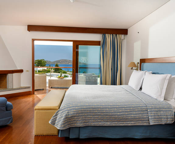Elounda Bay Palace penthouse suite double bed room
