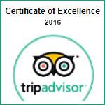 Tripadvisor Certificate of Excellence 2016