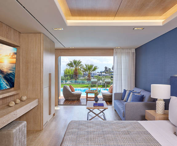 Elounda Bay Palace SEA BREEZE BUNGALOW SUITE SEA VIEW PRIVATE POOL 0773 BEDROOM