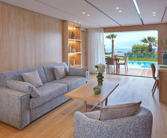 Elounda Bay Palace SEA BREEZE BUNGALOW SUITE SEA VIEW SHARING POOL 0776 LIVING ROOM