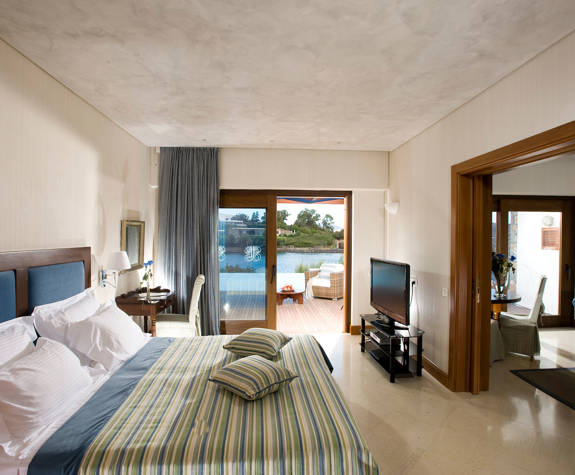 Elounda Bay Palace junior bungalow suite bedroom