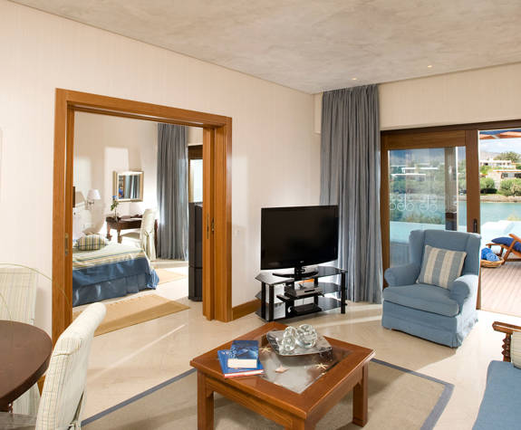 Elounda Bay Palace junior bungalow suite living room