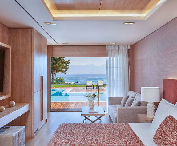 Elounda Bay Palace SEA BREEZE BUNGALOW SUITE SEA VIEW SHARING POOL 0958 BEDROOM