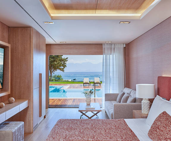 Elounda Bay Palace SEA BREEZE VILLA SEA VIEW PRIVATE POOL 0958Fl BEDROOM