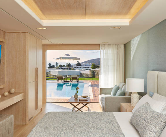 Elounda Bay Palace SEA BREEZE BUNGALOW SUITE SEA VIEW PRIVATE POOL 0667 BEDROOM